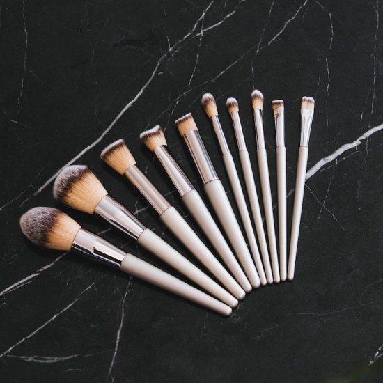Professional makeup brushes (10-pack) - Click Image to Close