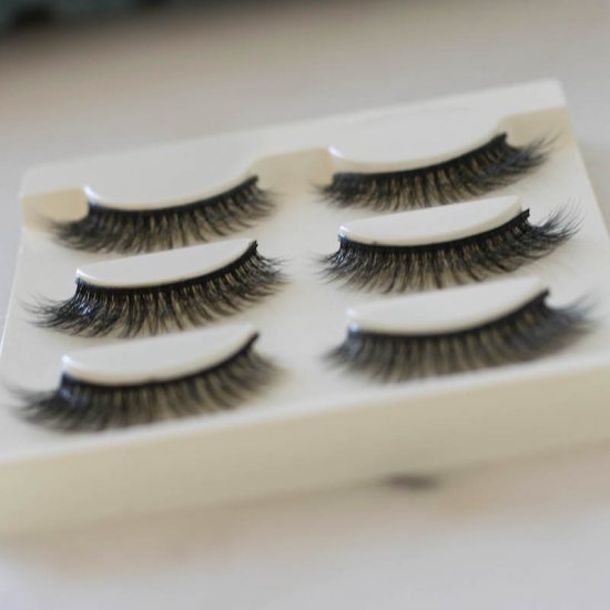 Natural fake-lashes (3 pairs) - Click Image to Close