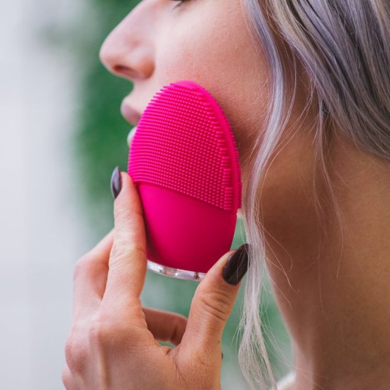 Electric Facial Cleansing Brush - Sonic - Click Image to Close