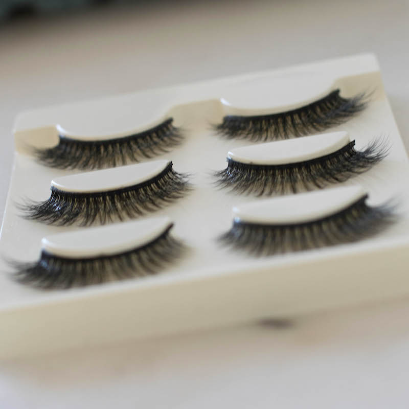 Natural fake-lashes (3 pairs)