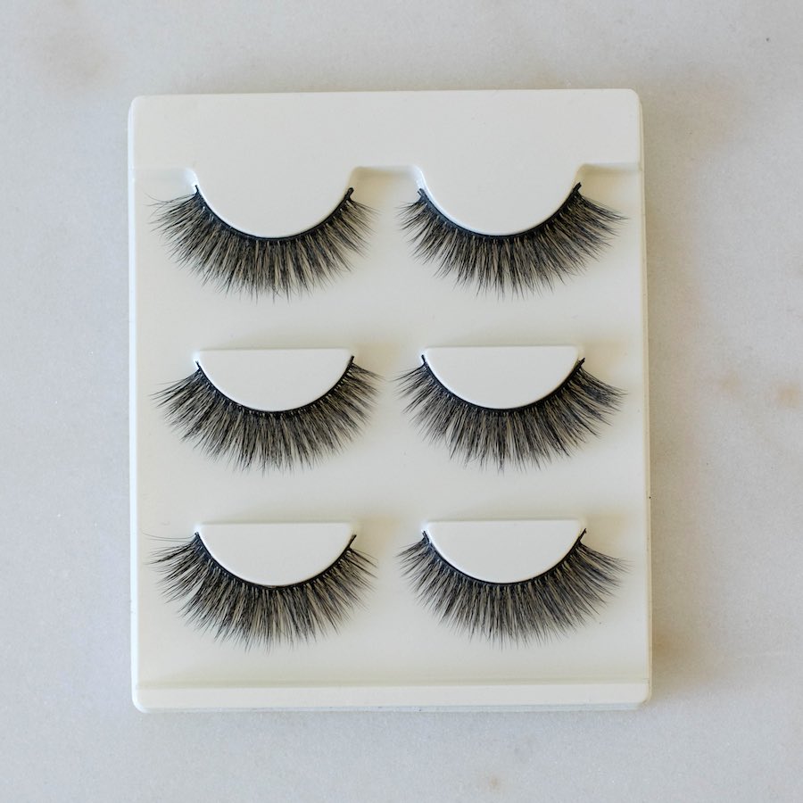 Natural fake-lashes (3 pairs)